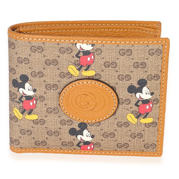 Gucci Handbags - Gucci x Disney Vintage GG Supreme Mickey Mouse Bifold Wallet